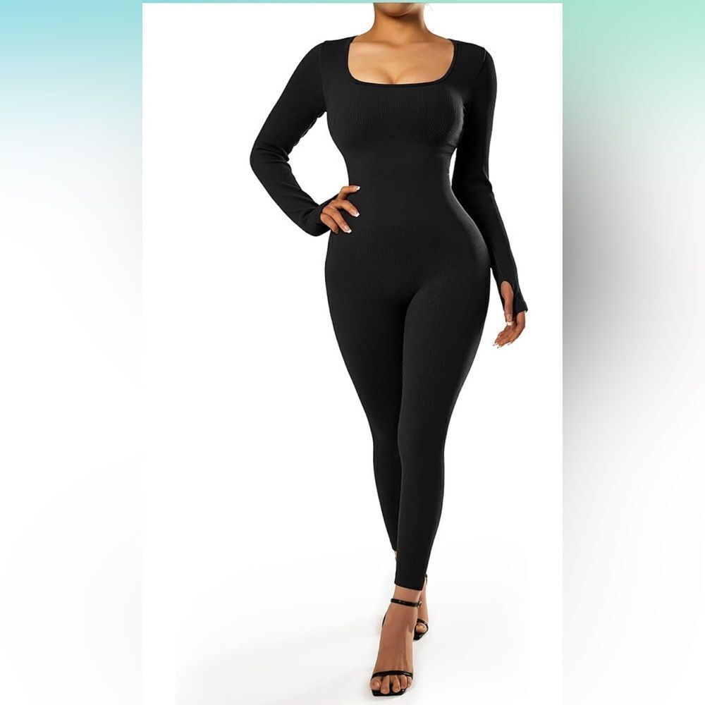 Black Long Sleeve Jumpsuit